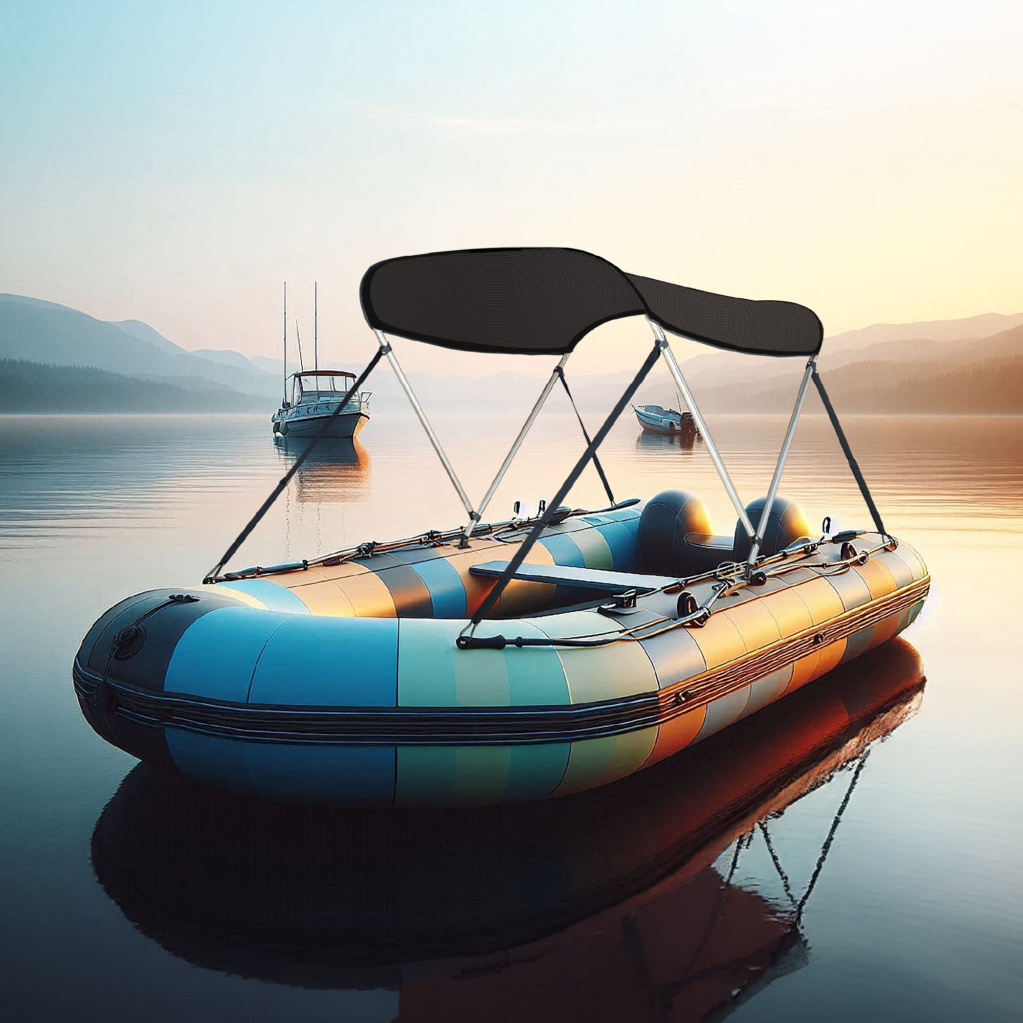 KNOX Pro Series 2 Bow Bimini Top Classic, Mesh