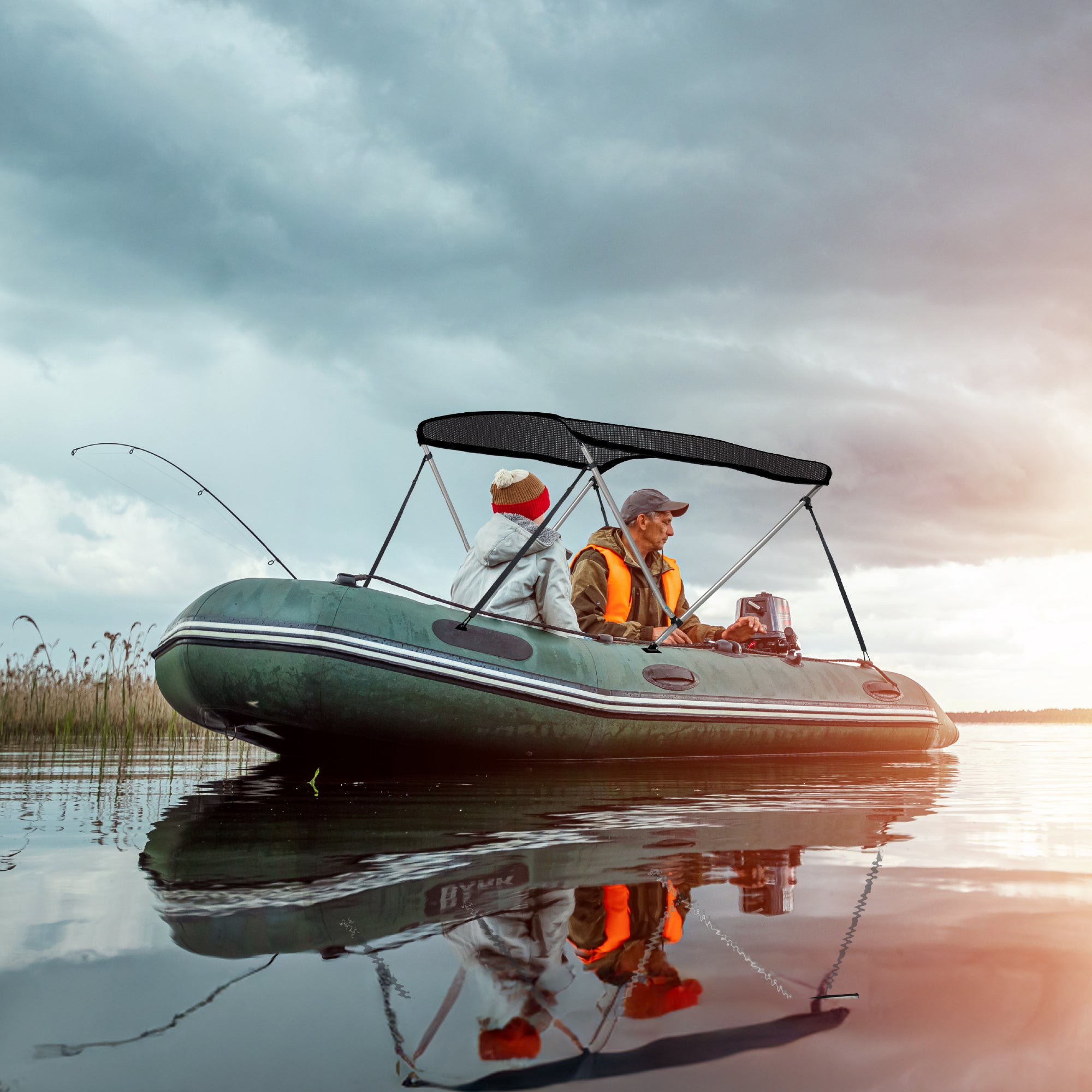 KNOX Pro Series 2 Bow Bimini Top Classic, Mesh