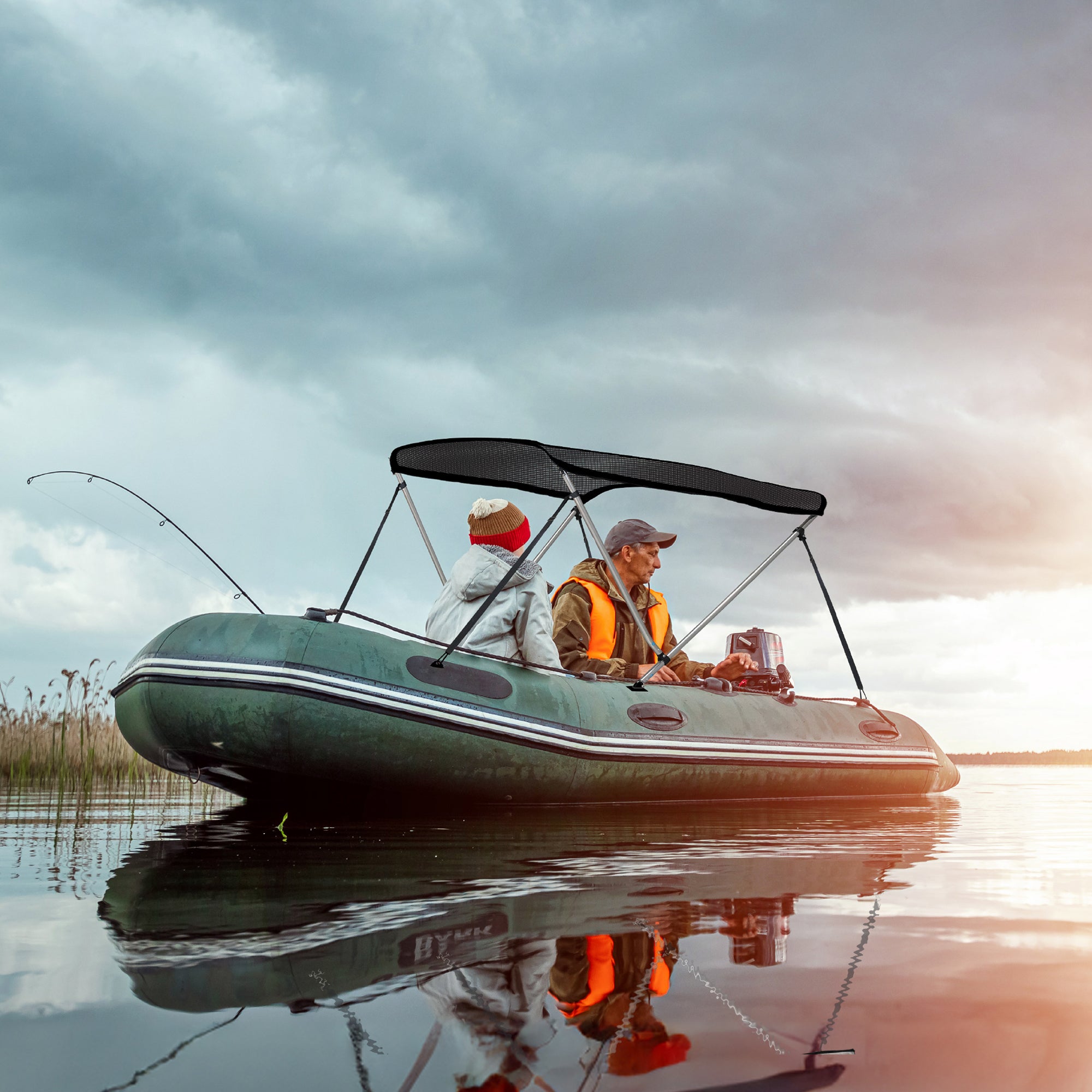 KNOX Pro Series 2 Bow Bimini Top Classic, Mesh