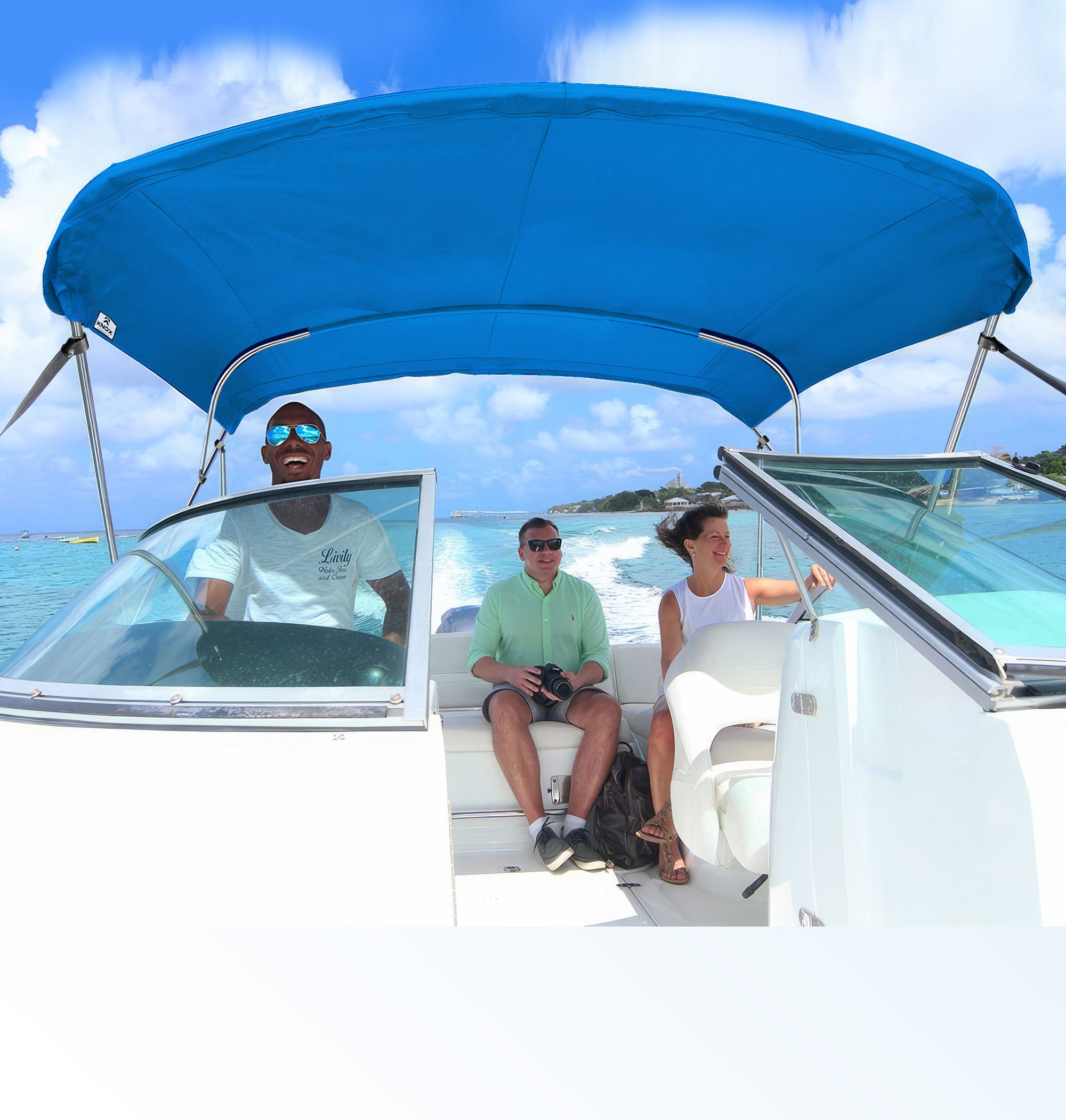 KNOX Pro Series 3 Bow Bimini Top Classic, Mesh