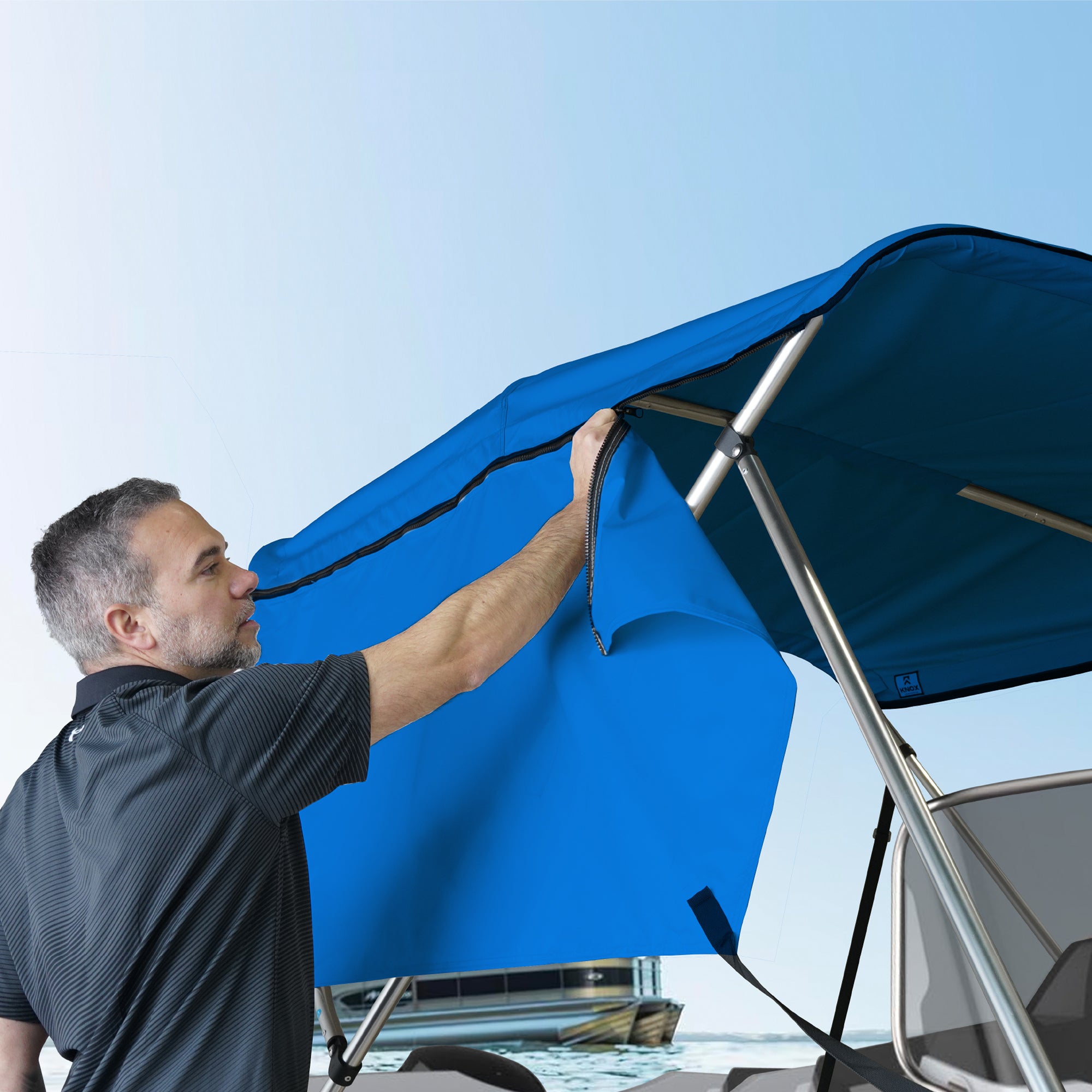 KNOX Pro Series Canvas for 4 Bow Bimini Top