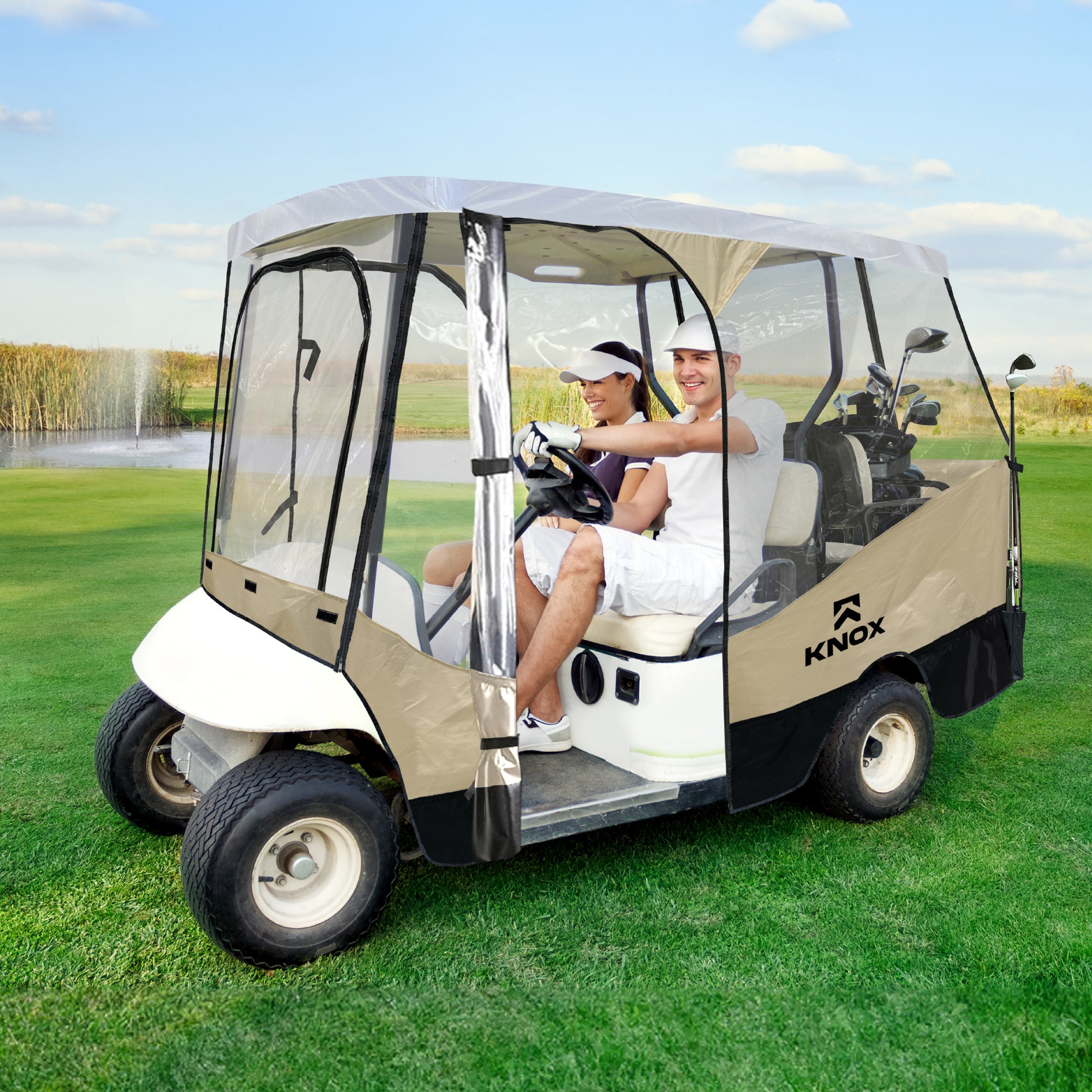 KNOX Pro Series Golf Cart Universal Enclosure - 2 + 2 Seater