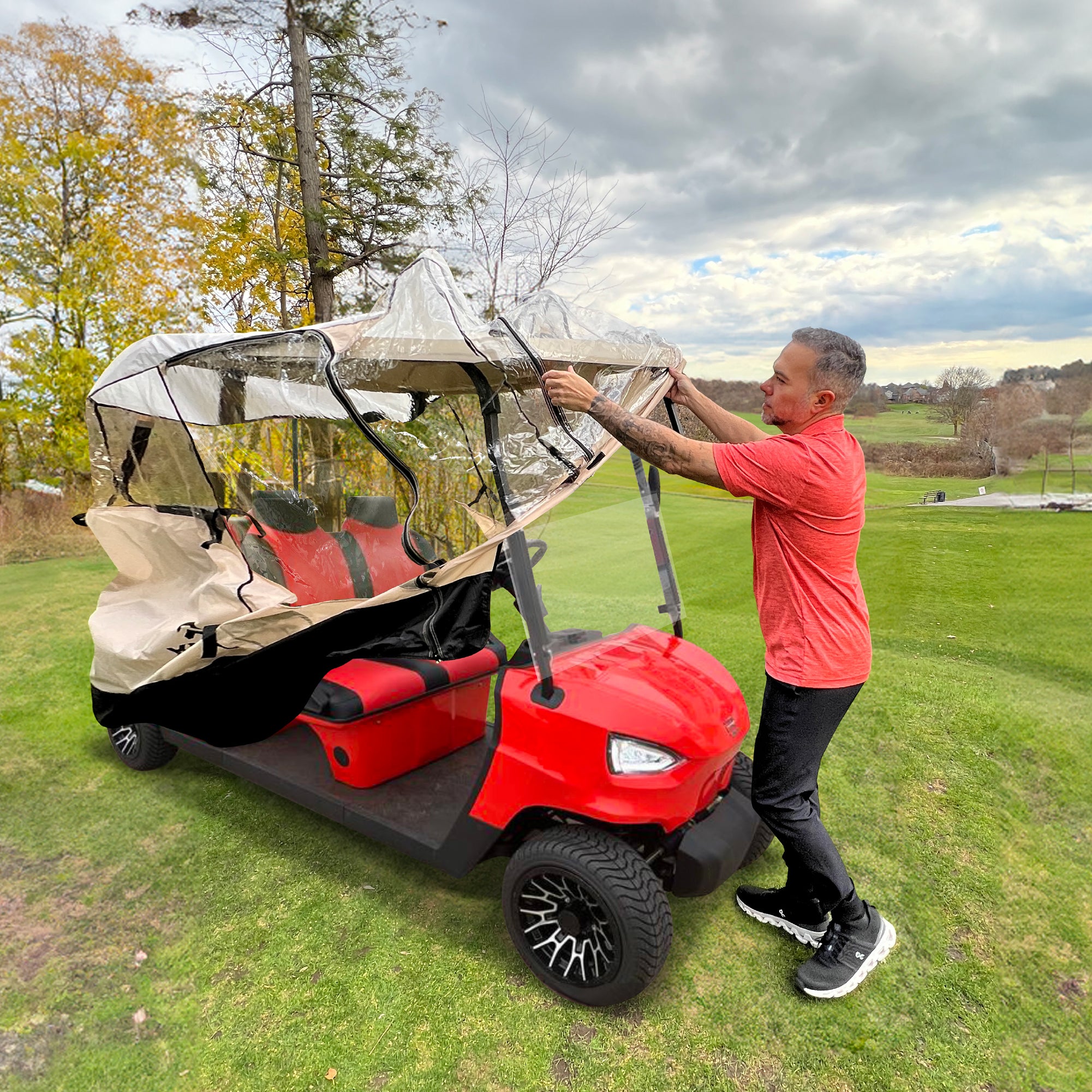 KNOX Pro Series Golf Cart Universal Enclosure - 2 + 2 Seater