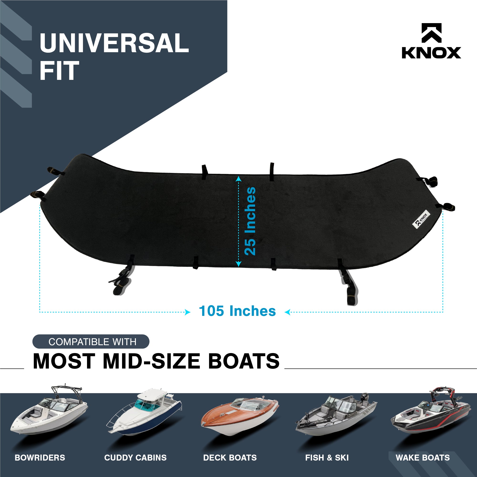 KNOX Boat Windshield Cover