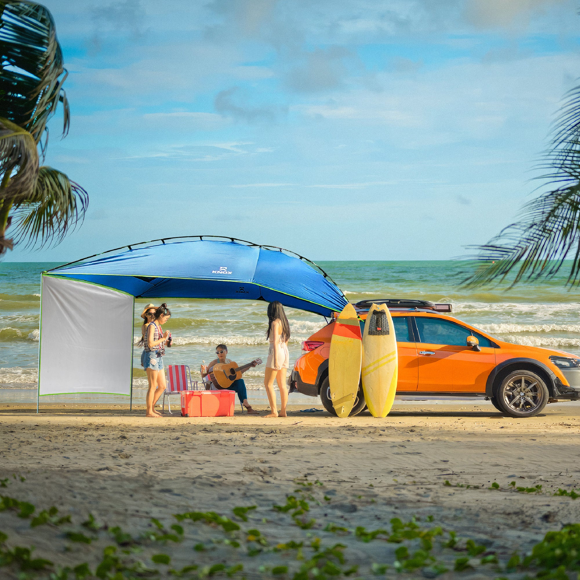 KNOX Pro Series Teardrop Awning Tent with Sidewall