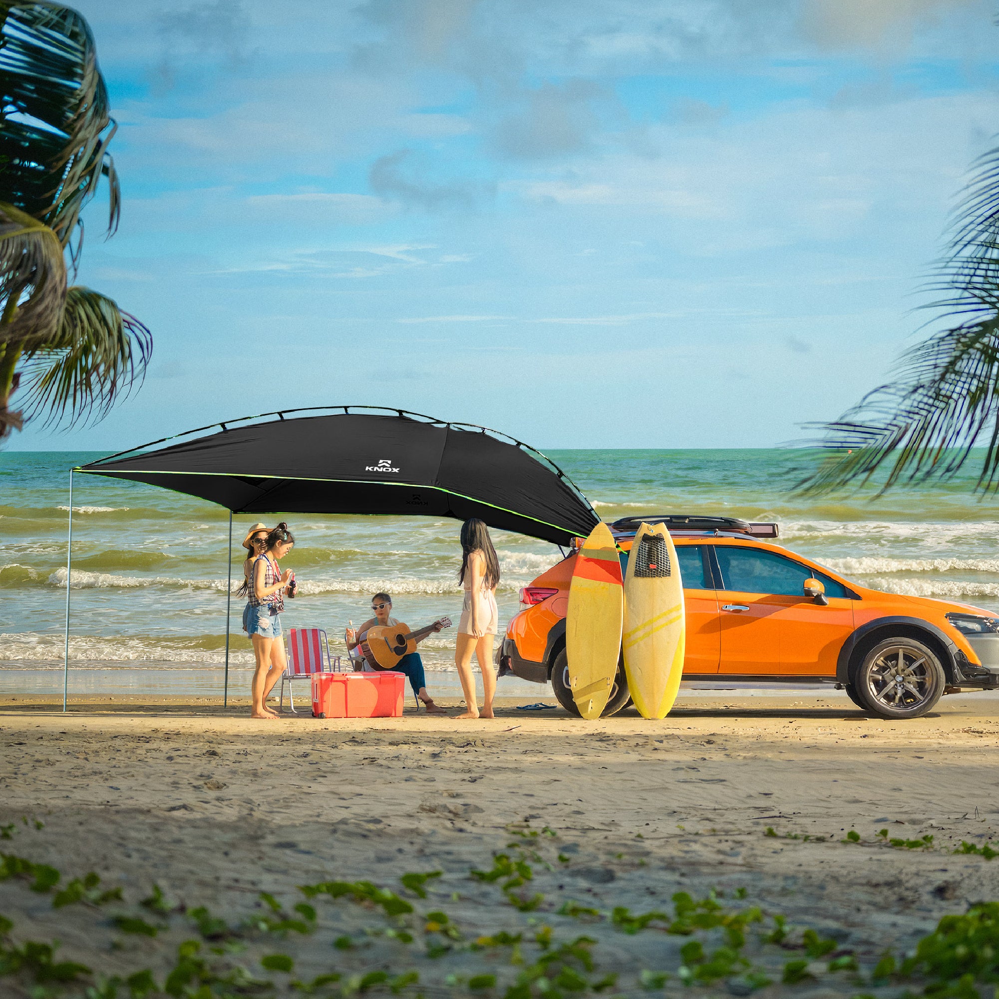 KNOX Pro Series Teardrop Awning Tent with Sidewall