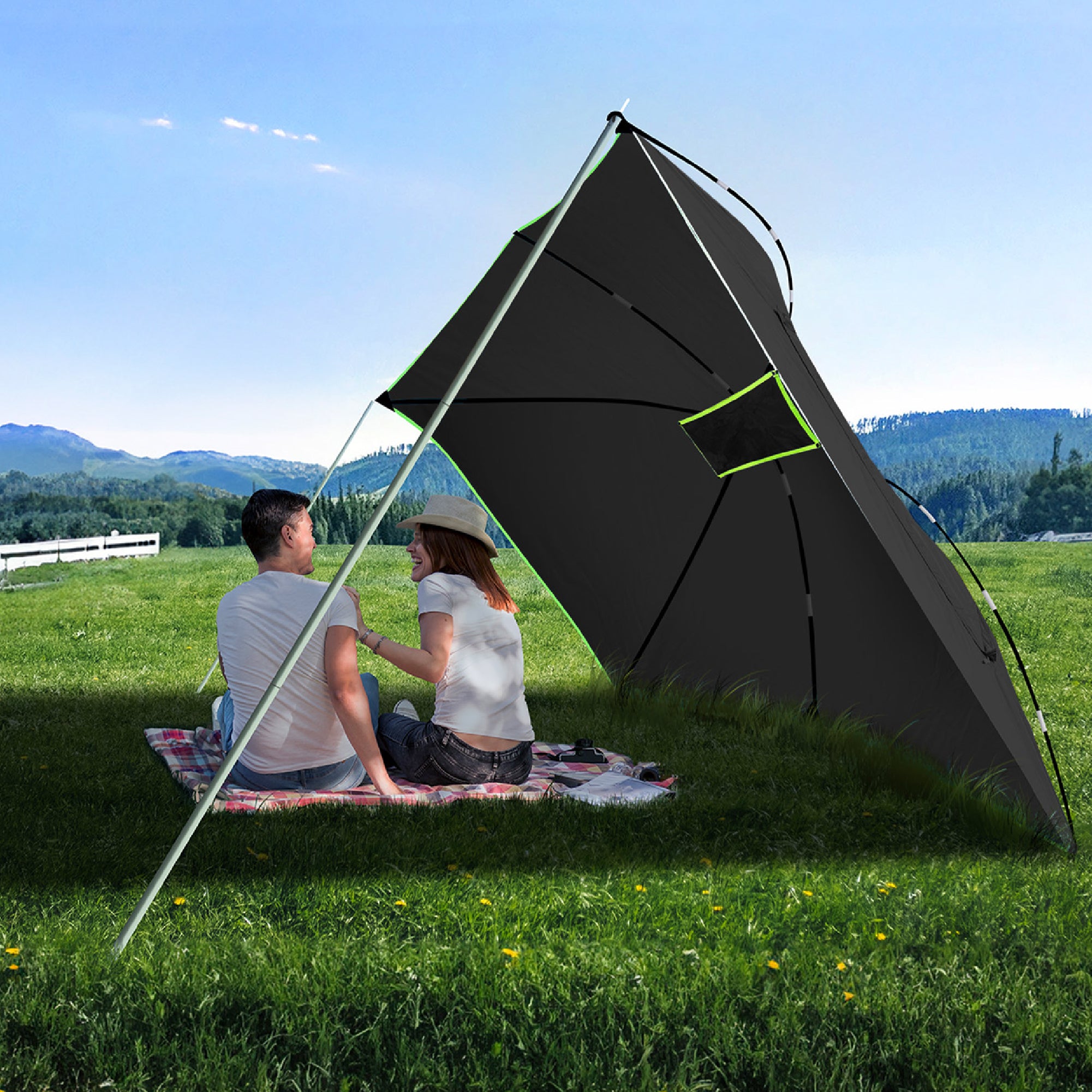 KNOX Pro Series Teardrop Awning Tent with Sidewall