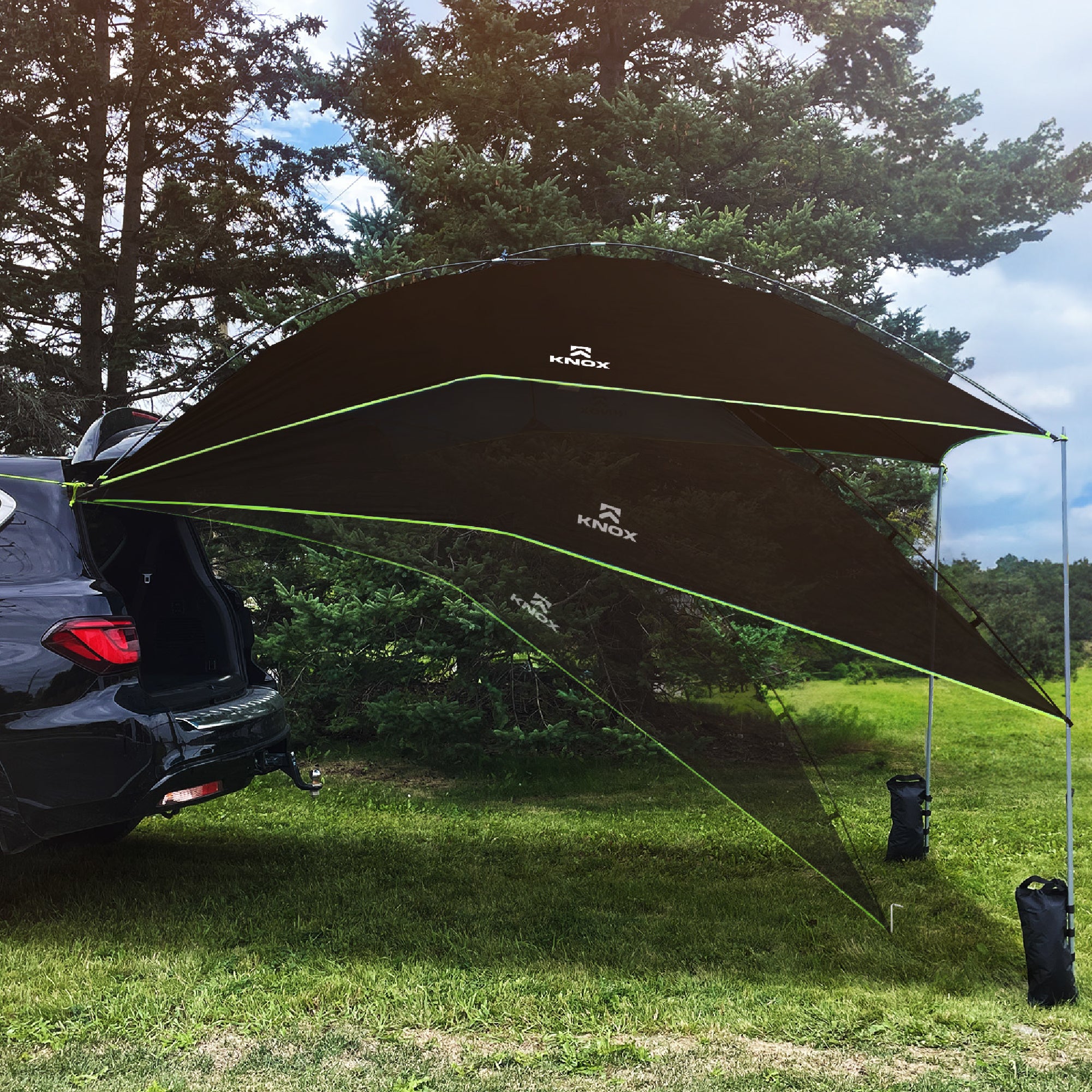 KNOX Pro Series Teardrop Awning Tent with Sidewall