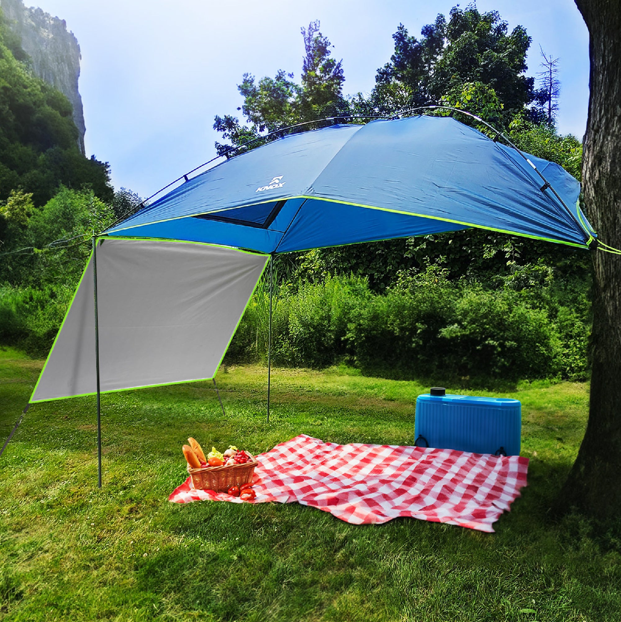 KNOX Pro Series Teardrop Awning Tent with Sidewall