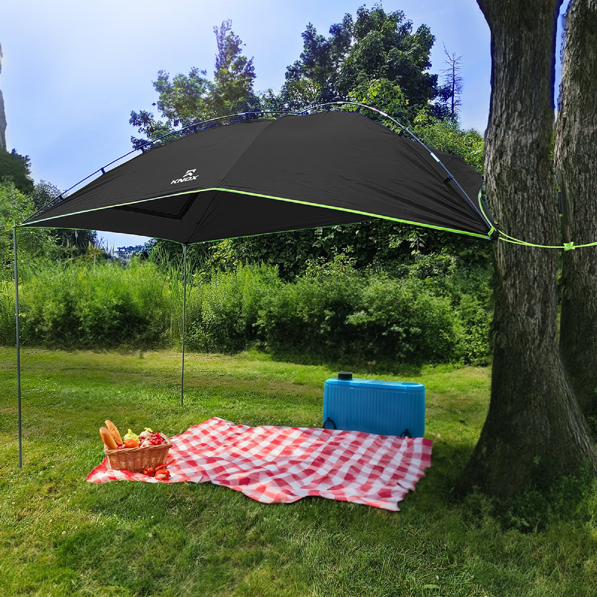 KNOX Pro Series Teardrop Awning Tent with Sidewall