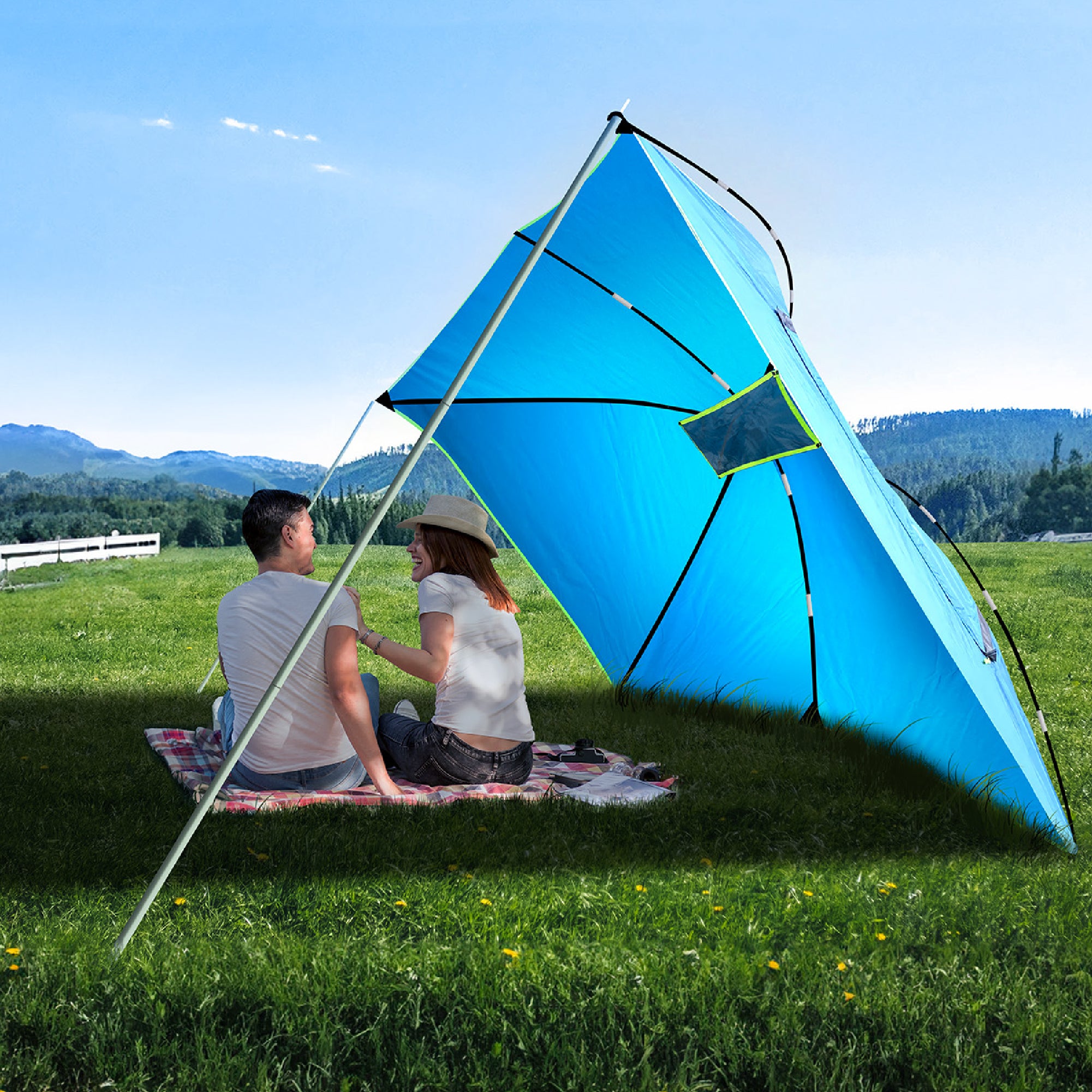 KNOX Pro Series Teardrop Awning Tent with Sidewall