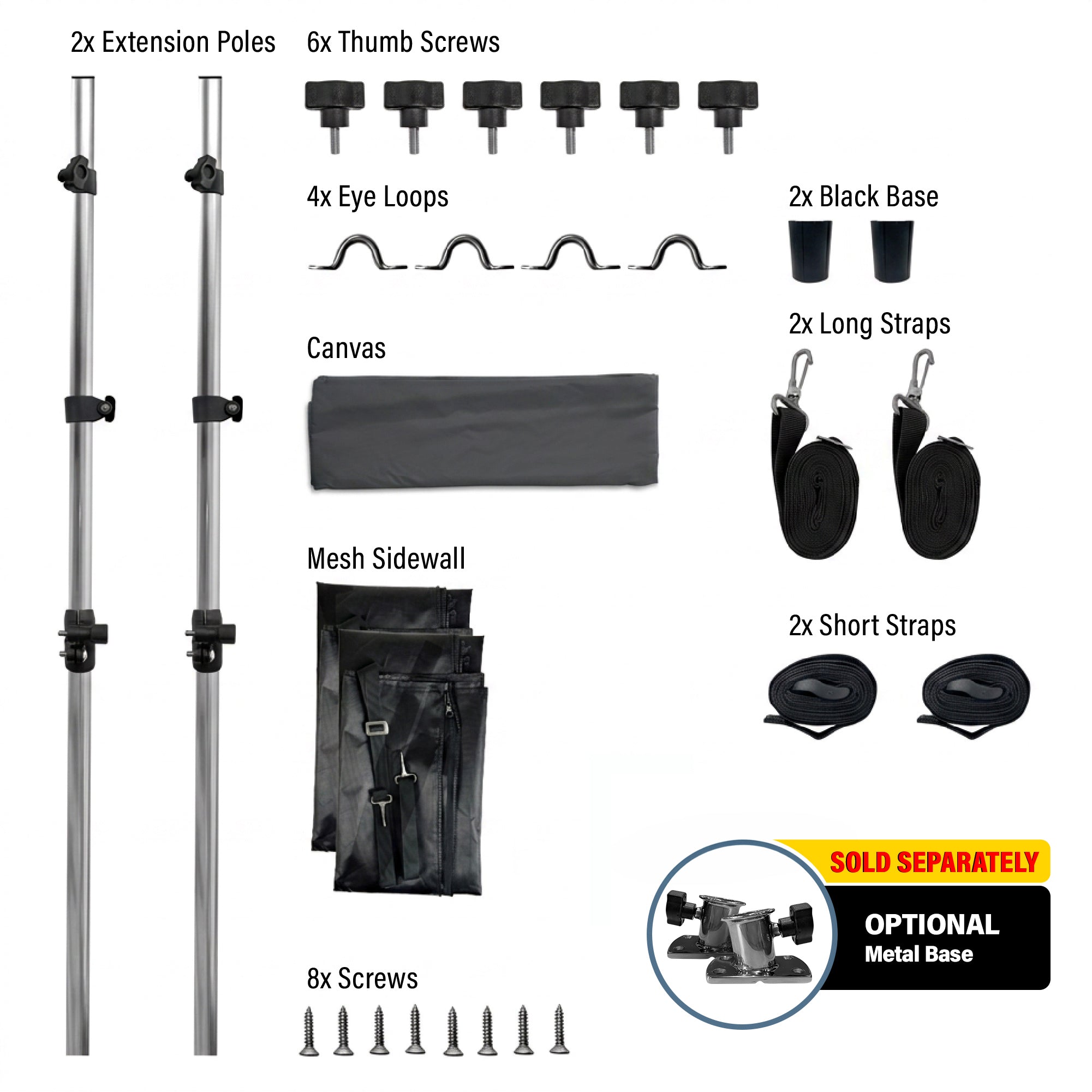 Knox T-Top Extension and Sidewall Combo