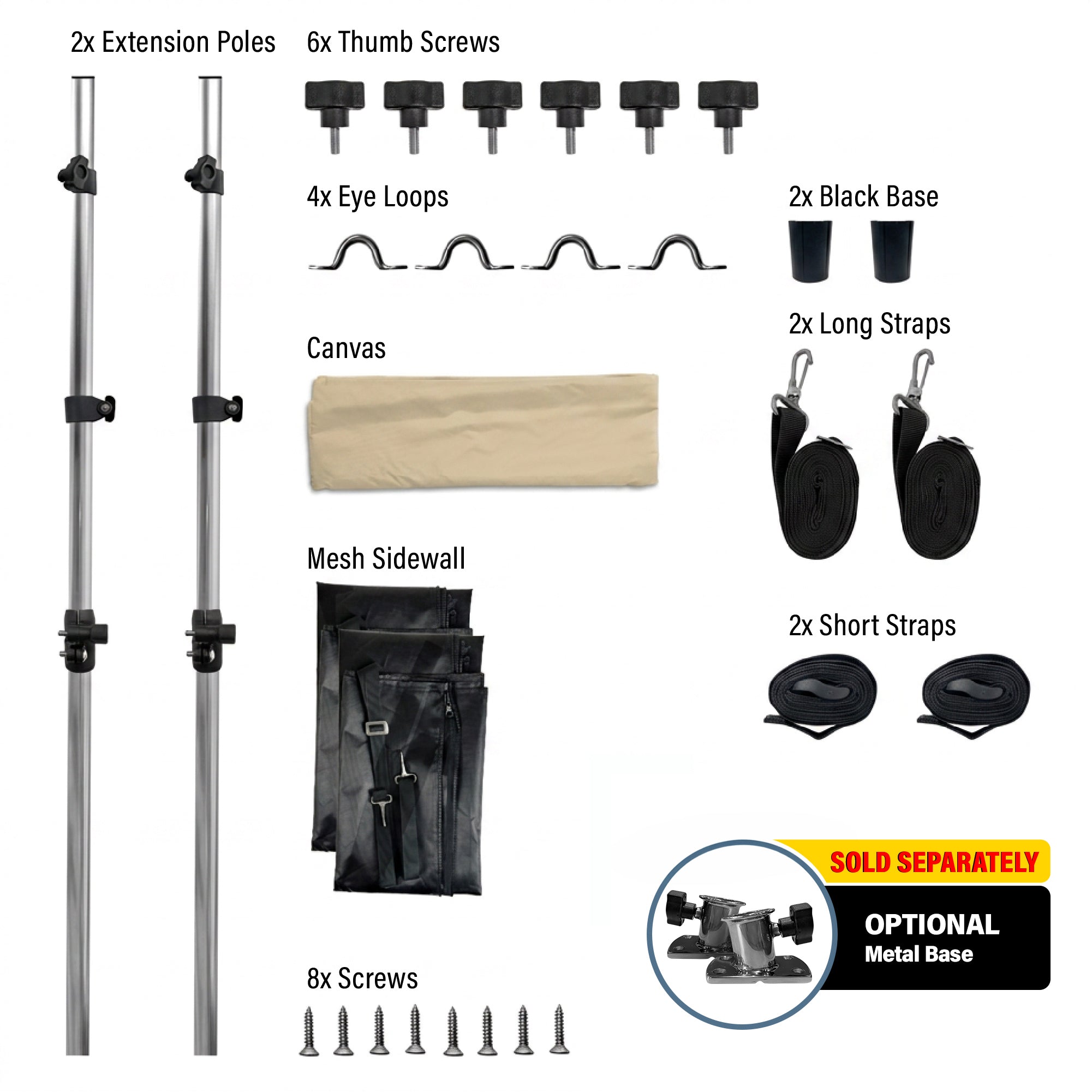 Knox T-Top Extension and Sidewall Combo