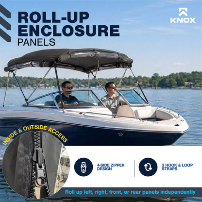 KNOX 3 Bow Bimini Enclosure with Frame Kit