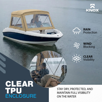 KNOX 3 Bow Bimini Enclosure with Frame Kit