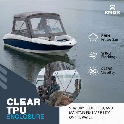 KNOX 3 Bow Bimini Enclosure with Frame Kit