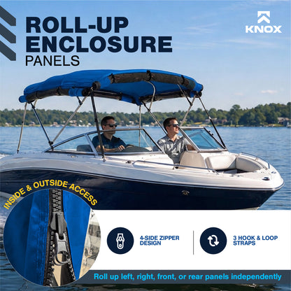 KNOX 4 Bow Bimini Mesh Enclosure with Frame Kit