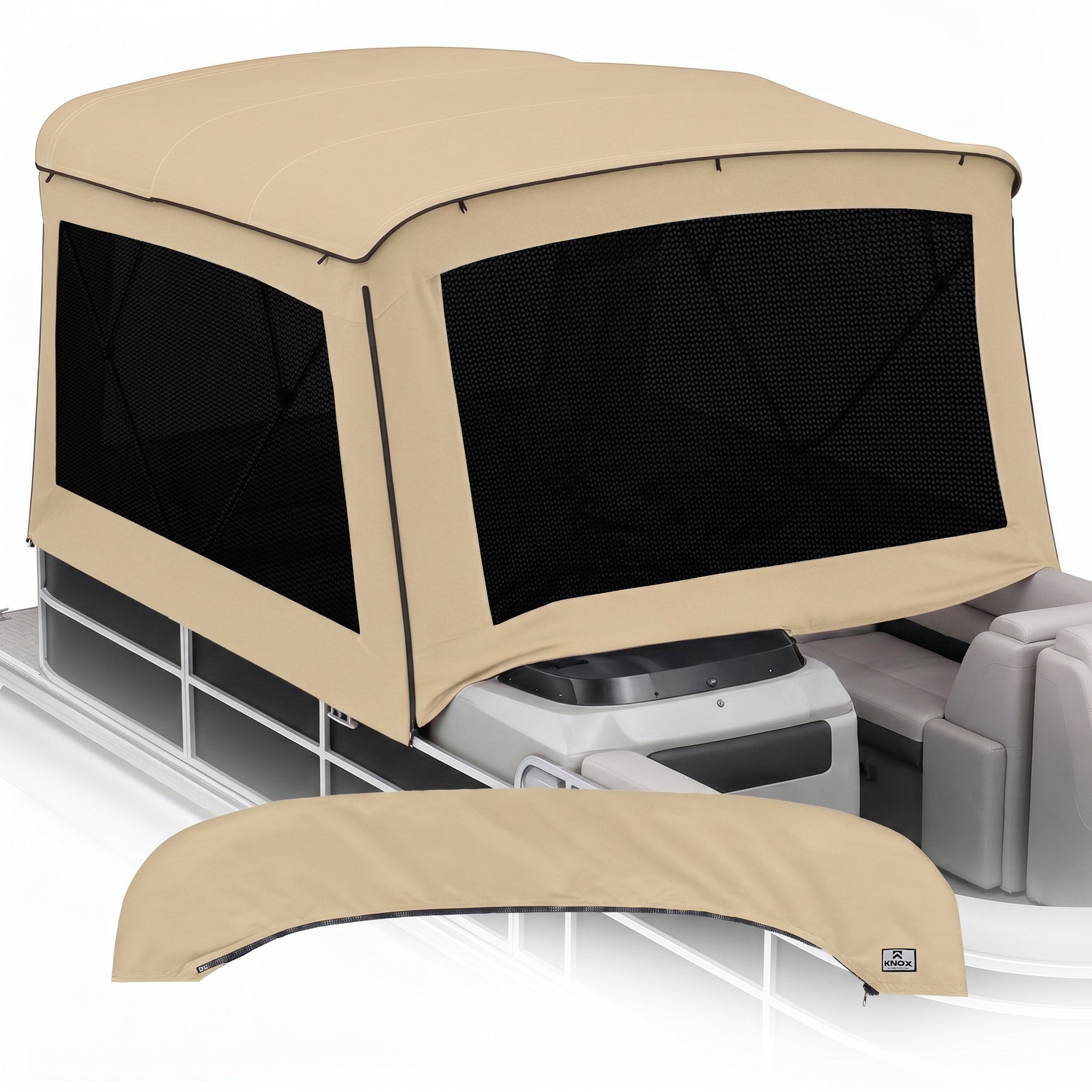 KNOX 4 Bow Bimini Mesh Enclosure with Frame Kit