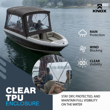 KNOX 4 Bow Bimini Enclosure with Frame Kit