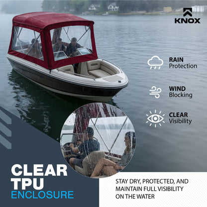 KNOX 4 Bow Bimini Enclosure with Frame Kit