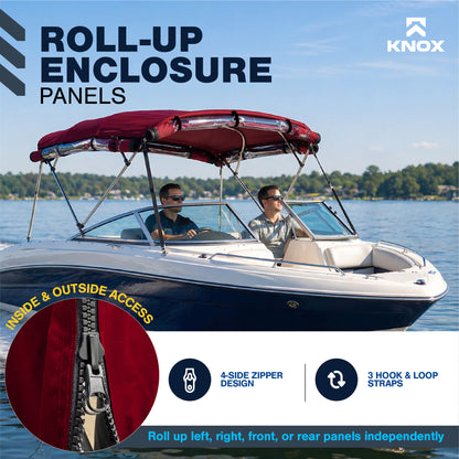 KNOX 4 Bow Bimini Enclosure with Frame Kit