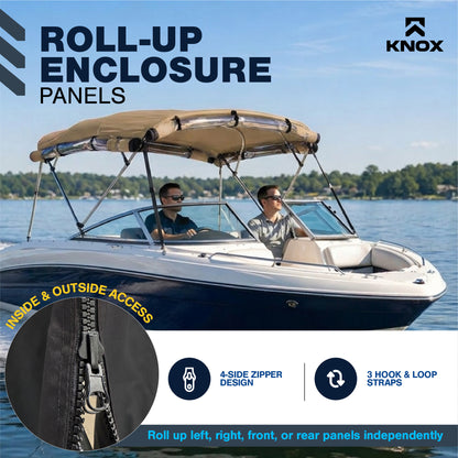 KNOX 4 Bow Bimini Enclosure with Frame Kit