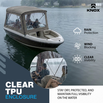 KNOX 4 Bow Bimini Enclosure with Frame Kit
