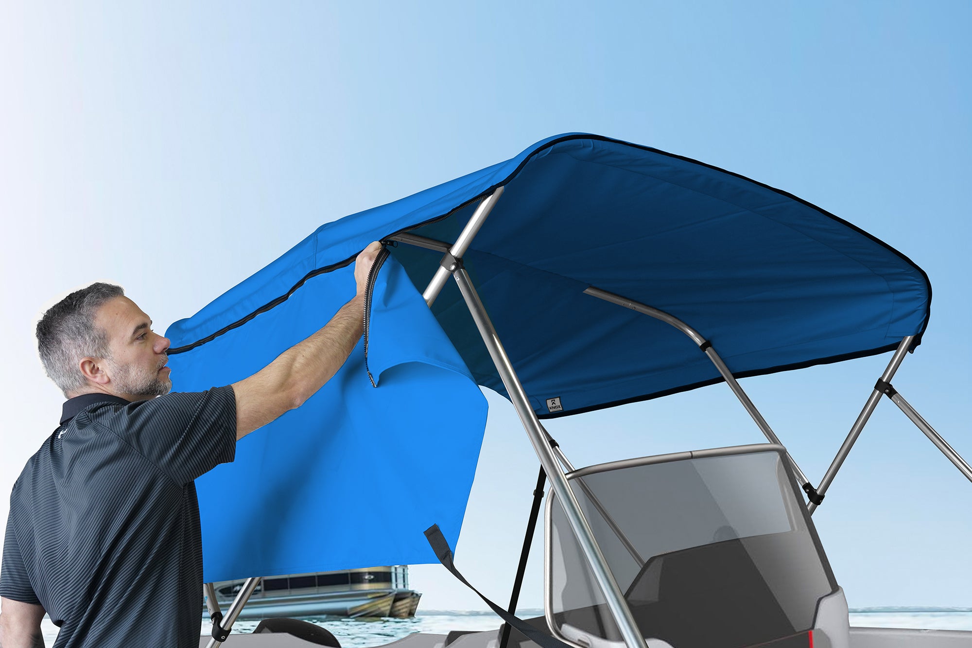 KNOX Pro Series 3 Bow Bimini Top Classic, Solid
