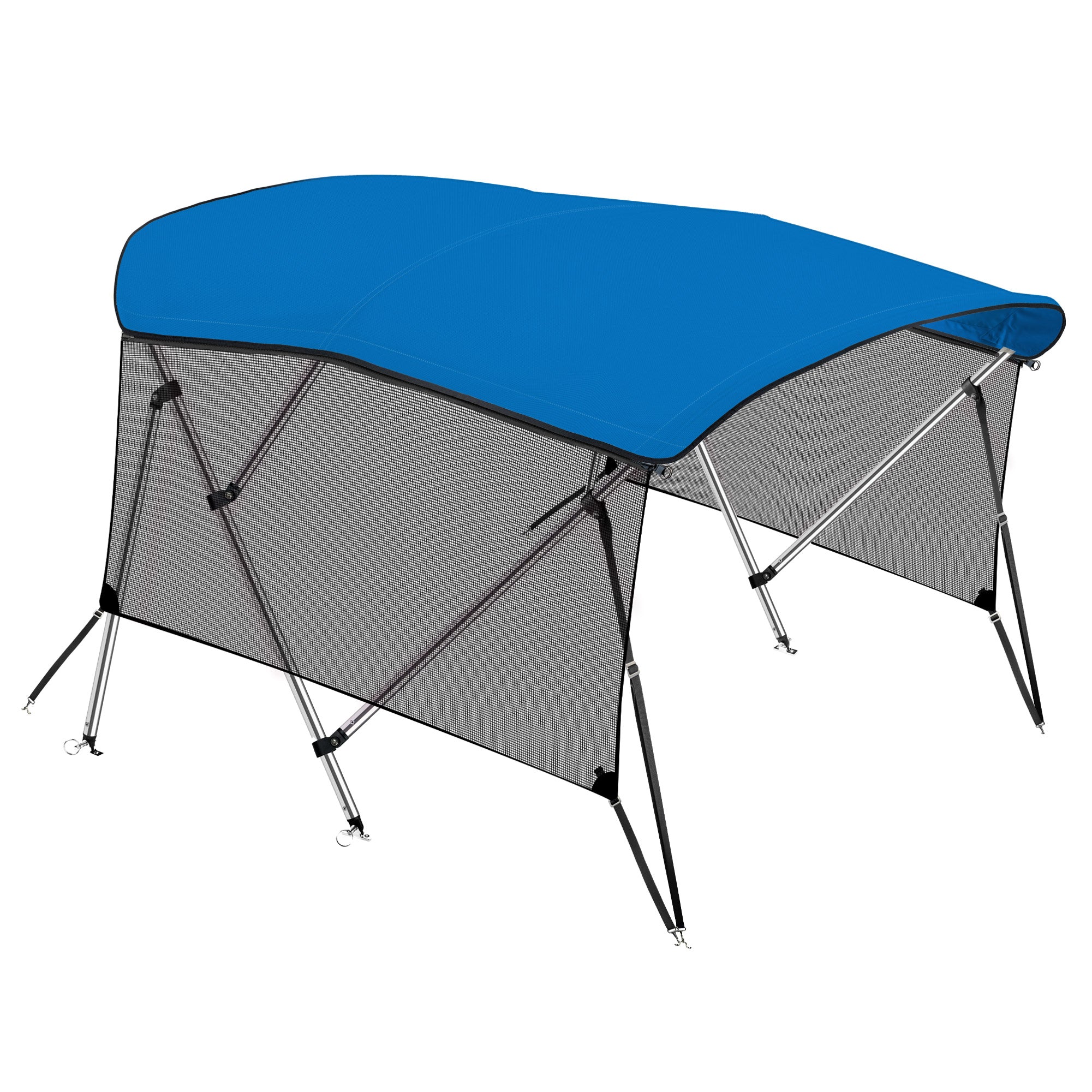 KNOX 4 Bow Bimini Top With Sidewalls, Mesh