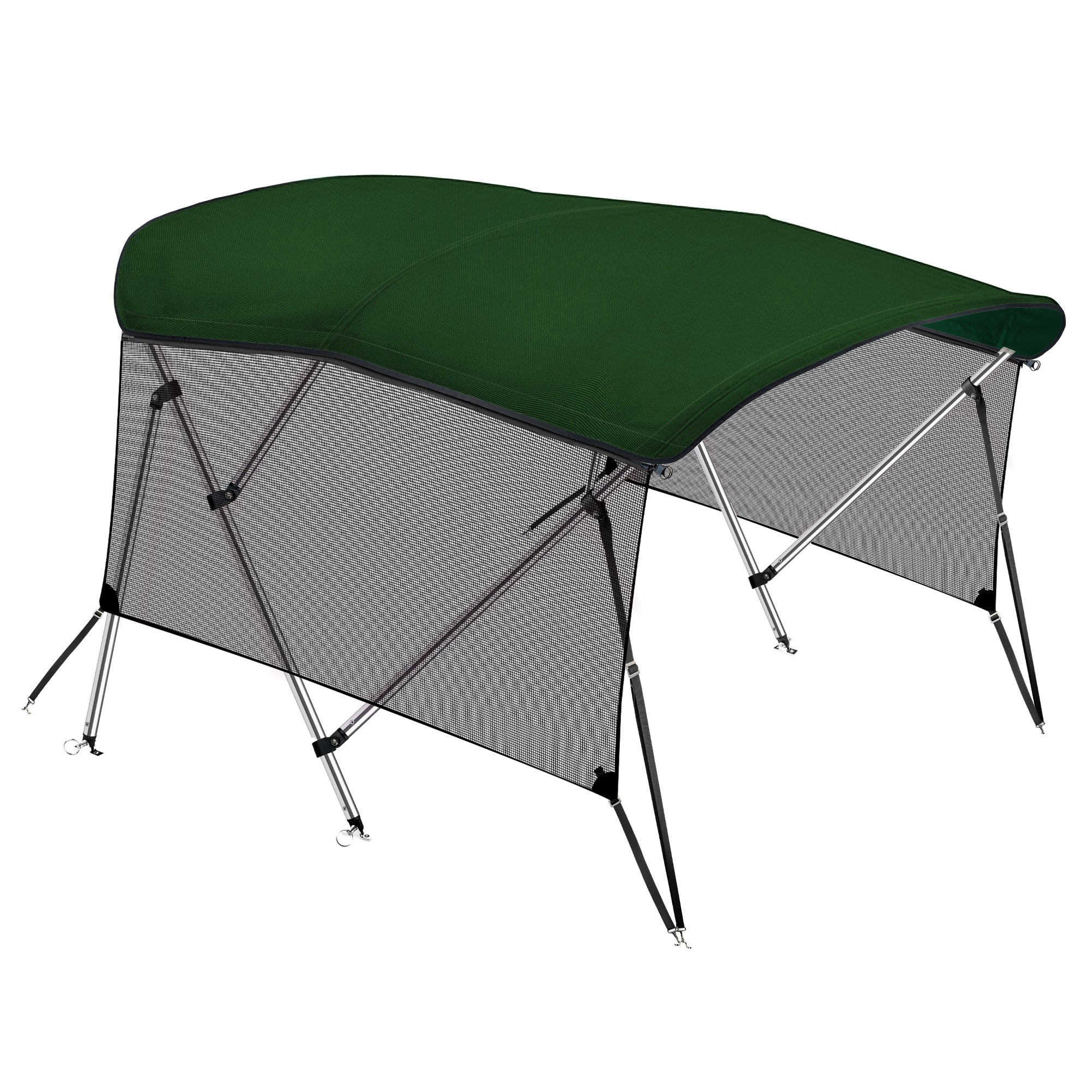 KNOX 4 Bow Bimini Top With Sidewalls, Mesh