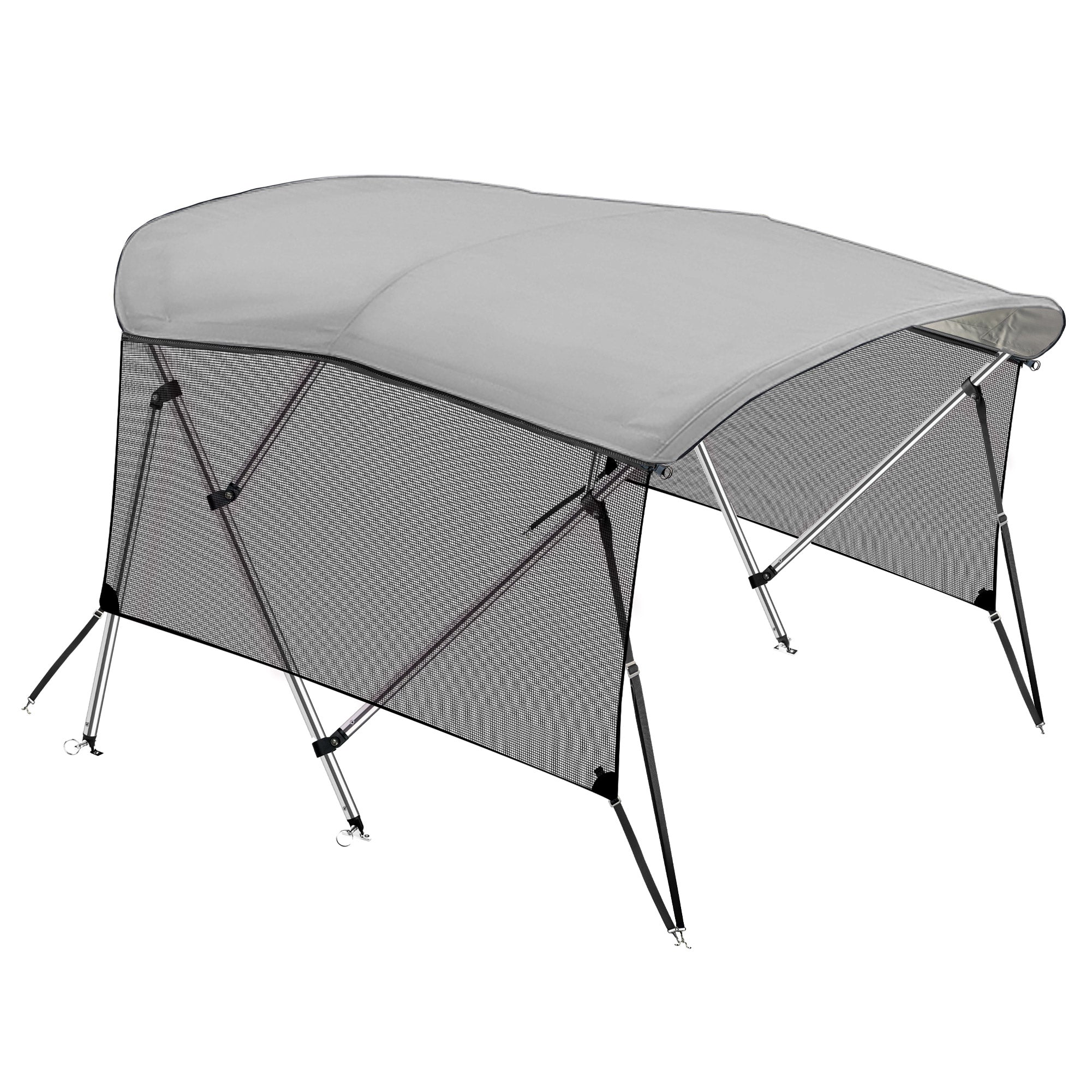 KNOX 4 Bow Bimini Top With Sidewalls, Mesh