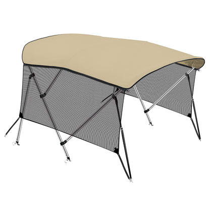 KNOX 4 Bow Bimini Top With Sidewalls, Mesh