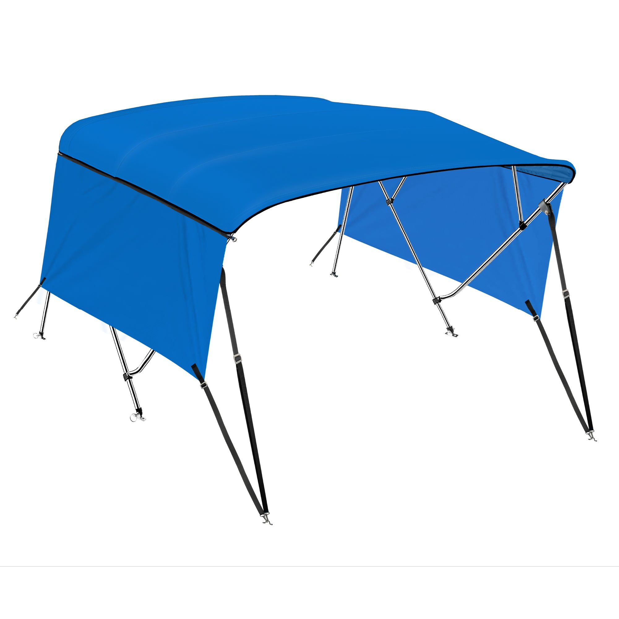 KNOX 4 Bow Bimini Top With Sidewalls, Solid