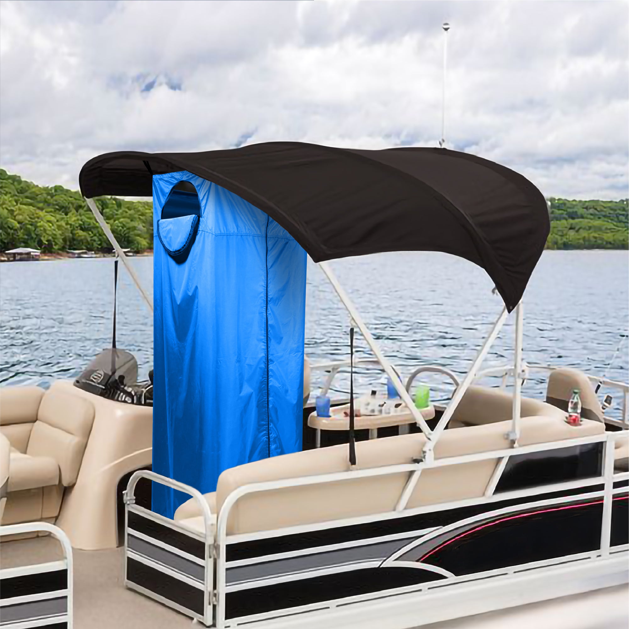 KNOX Boat Privacy Tent Hanging Portable Shower Curtain