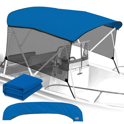 KNOX Canvas With Sidewalls for 4 Bow Bimini Top, Mesh