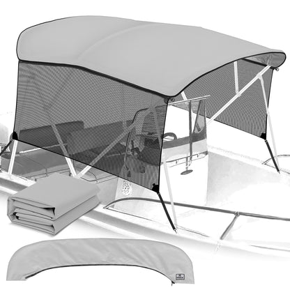 KNOX Canvas With Sidewalls for 4 Bow Bimini Top, Mesh