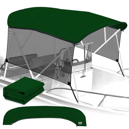 KNOX Canvas With Sidewalls for 4 Bow Bimini Top, Mesh