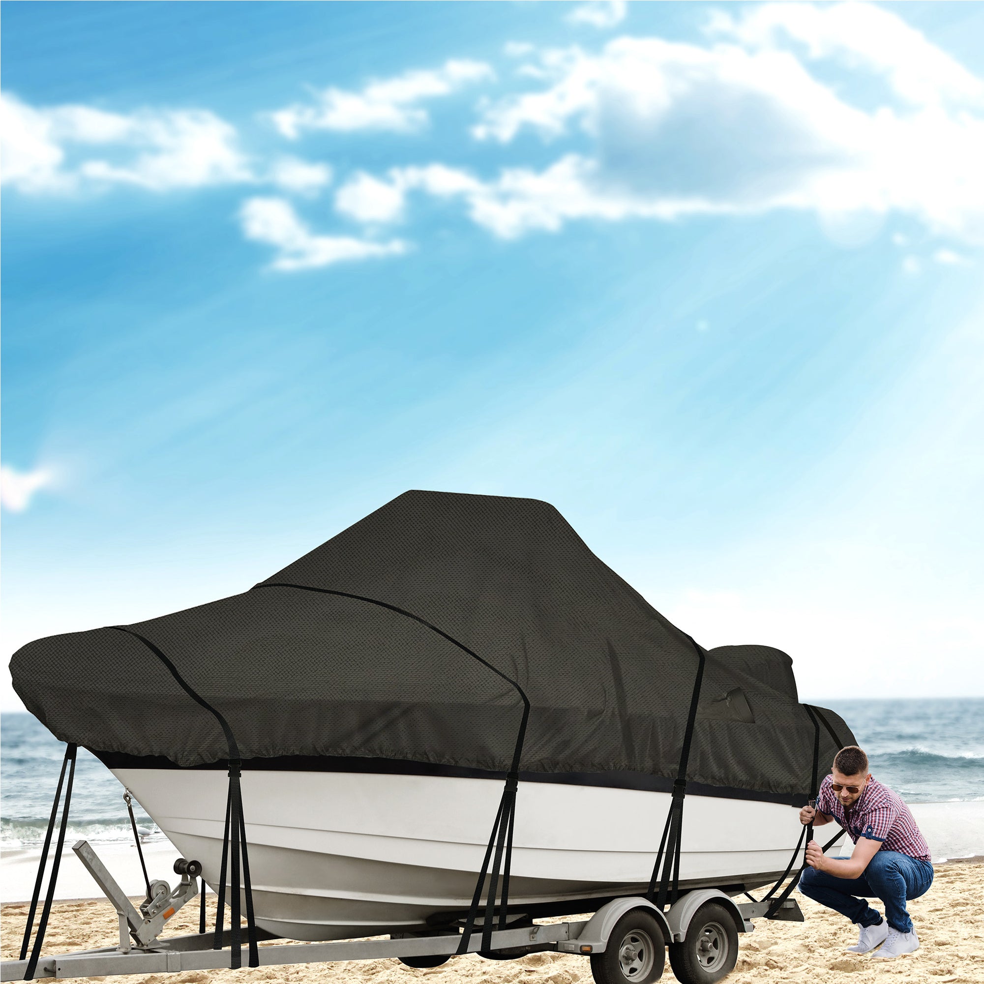 KNOX Center Console Boat Cover