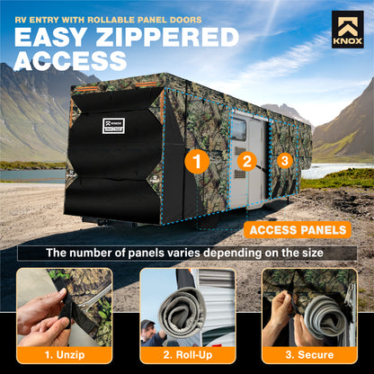Knox RV Cover - Camo 5th Wheel with Skirt Combo
