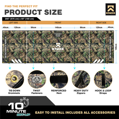 Knox RV Cover - Camo 5th Wheel with Skirt Combo