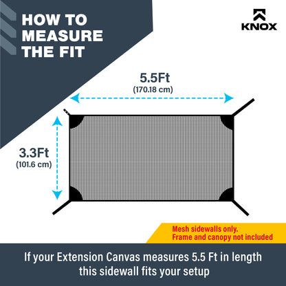 Knox T-Top Extension Mesh Sidewall