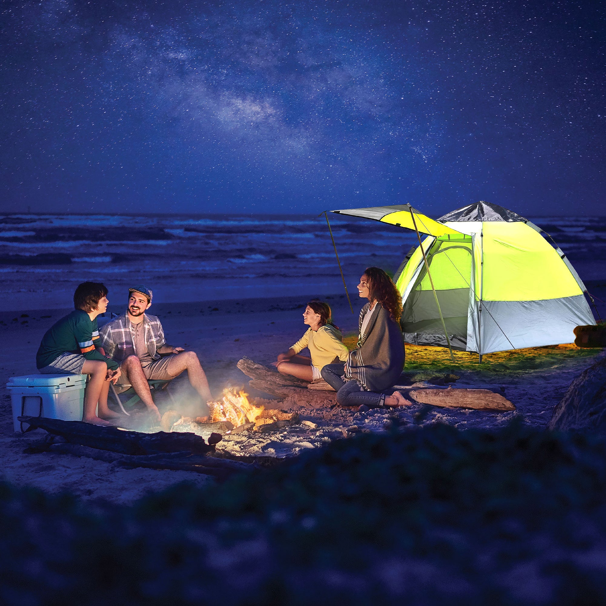 KNOX Hexagon-Shaped Camping Tent