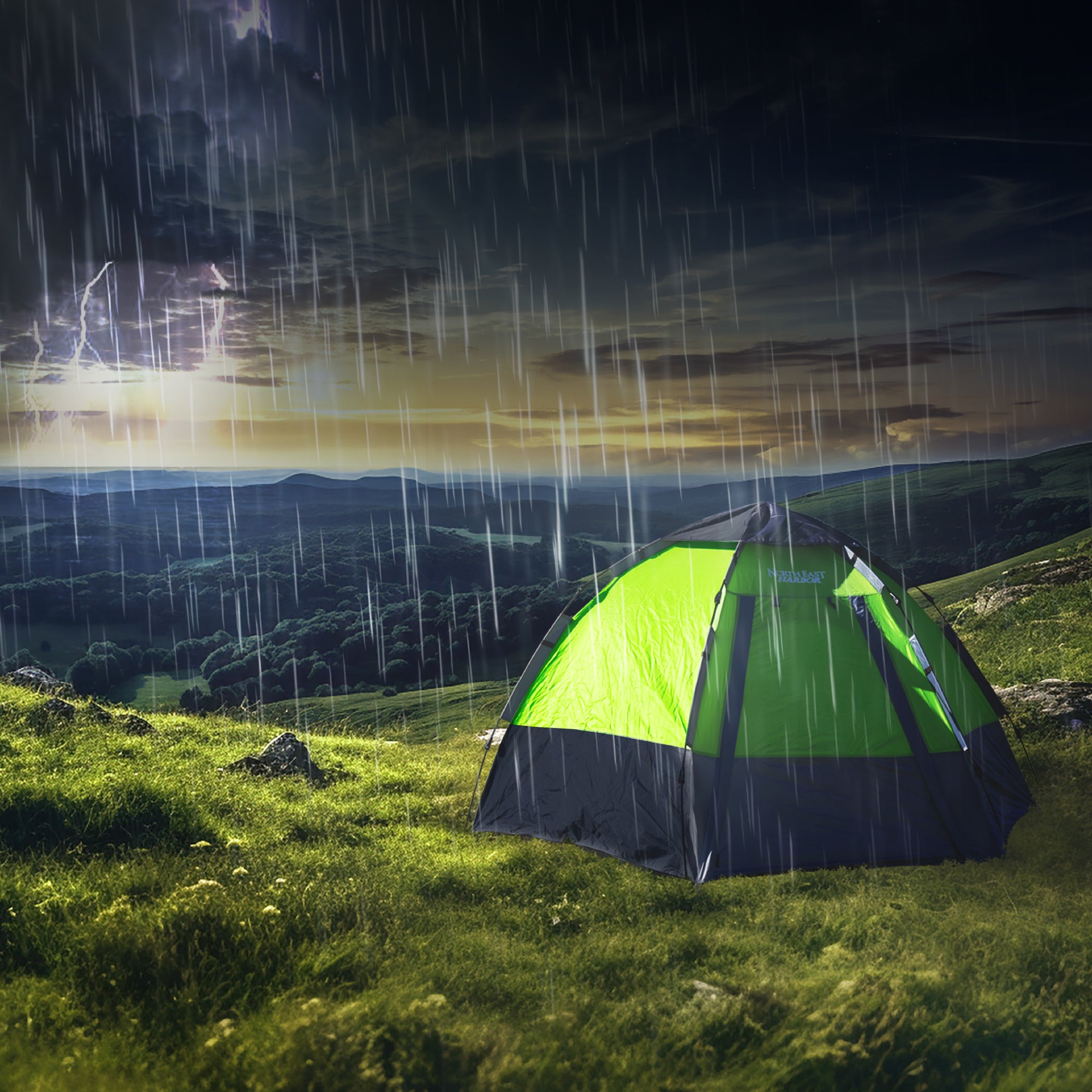 KNOX Hexagon-Shaped Camping Tent