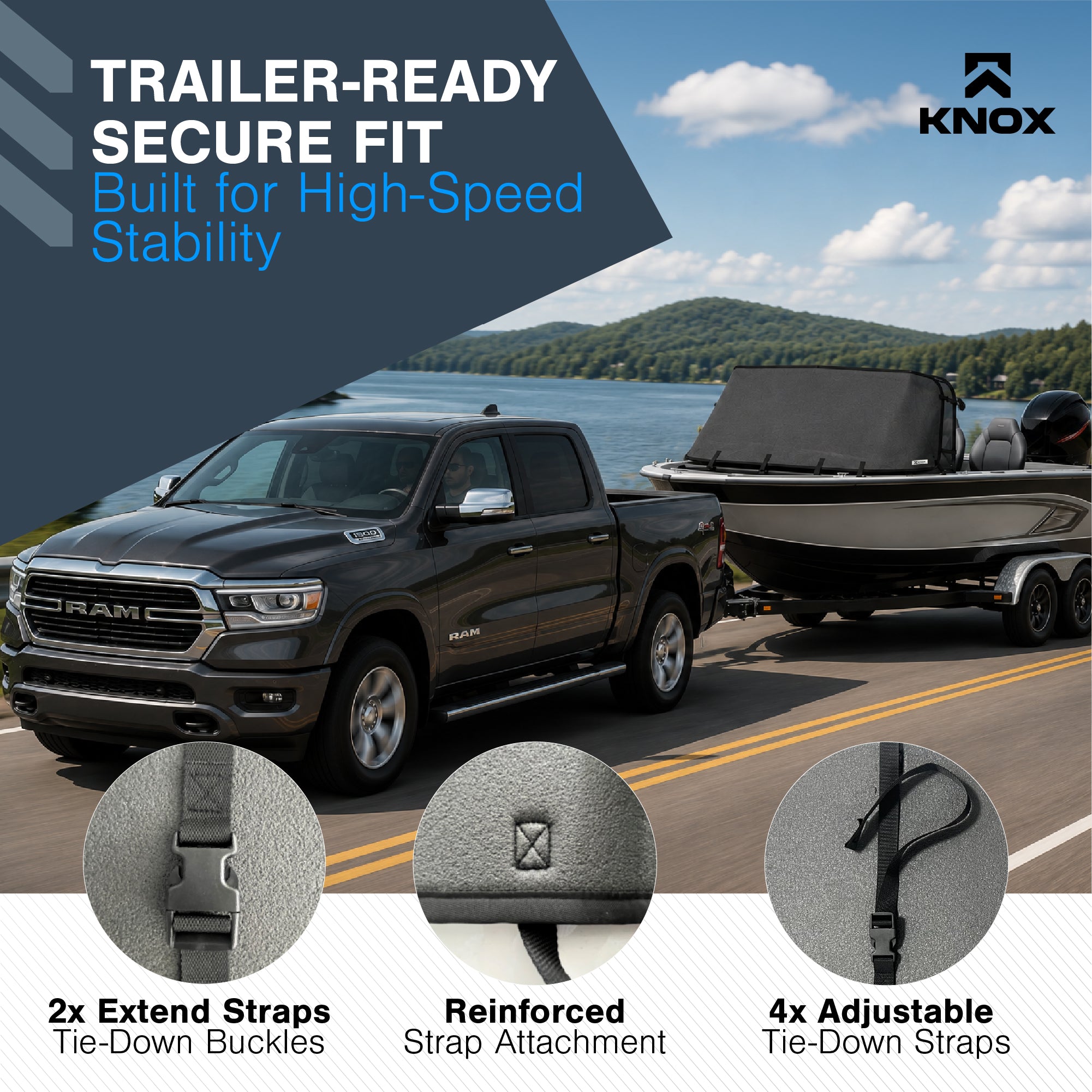 KNOX Boat Windshield Cover