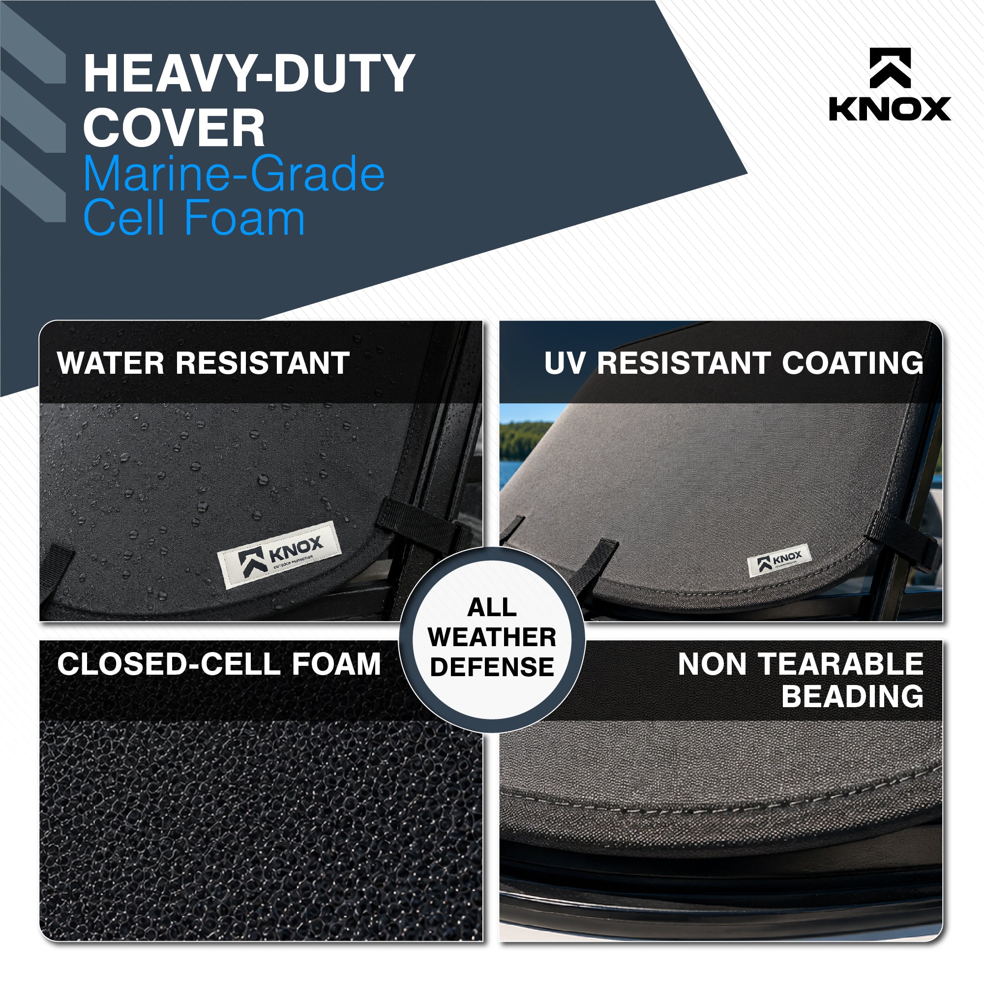 KNOX Boat Windshield Cover
