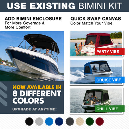KNOX Universal 3 Bow Bimini Mesh Enclosure Only