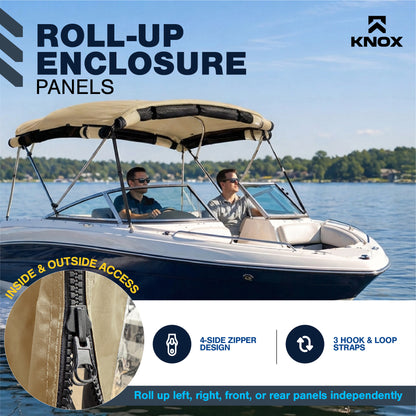 KNOX Universal 3 Bow Bimini Mesh Enclosure Only