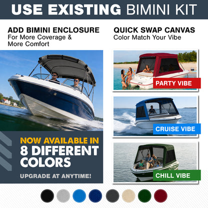 KNOX Universal 3 Bow Bimini Mesh Enclosure Only