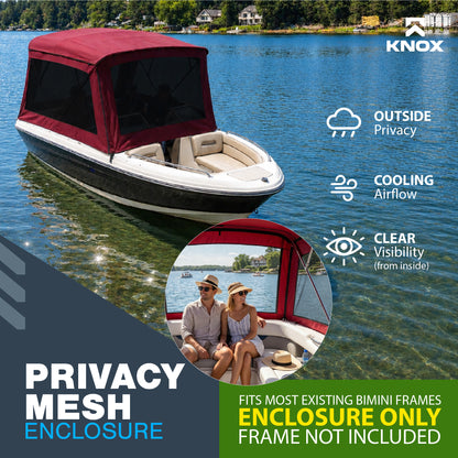 KNOX Universal 4 Bow Bimini Mesh Enclosure Only