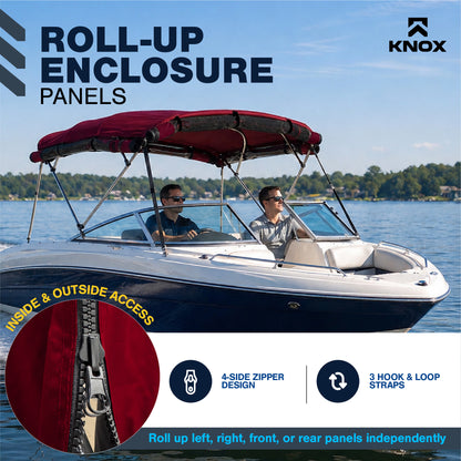 KNOX Universal 4 Bow Bimini Mesh Enclosure Only